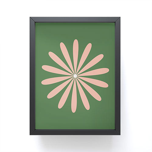 Kierkegaard Design Studio Big Daisy Retro Minimalism Framed Mini Art Print