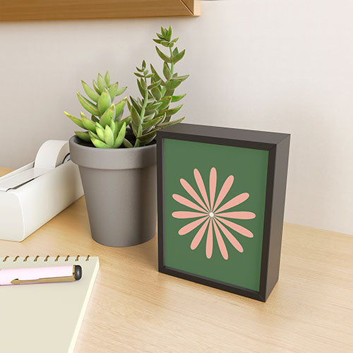 Kierkegaard Design Studio Big Daisy Retro Minimalism Framed Mini Art Print