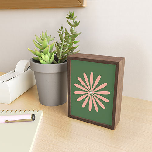 Kierkegaard Design Studio Big Daisy Retro Minimalism Framed Mini Art Print