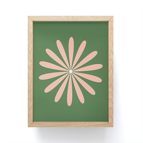 Kierkegaard Design Studio Big Daisy Retro Minimalism Framed Mini Art Print
