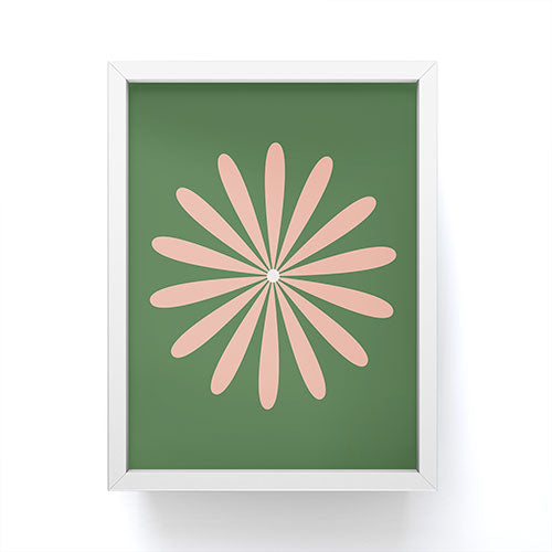 Kierkegaard Design Studio Big Daisy Retro Minimalism Framed Mini Art Print