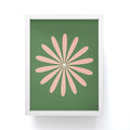 Kierkegaard Design Studio Big Daisy Retro Minimalism Framed Mini Art Print