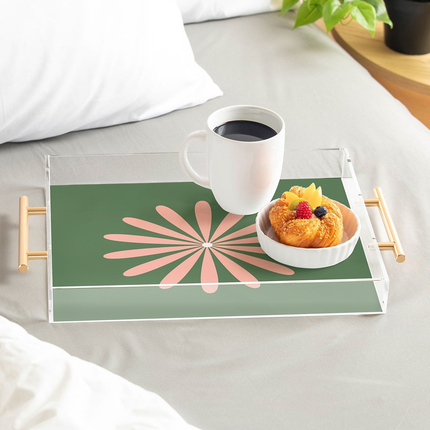 Kierkegaard Design Studio Big Daisy Retro Minimalism Acrylic Tray