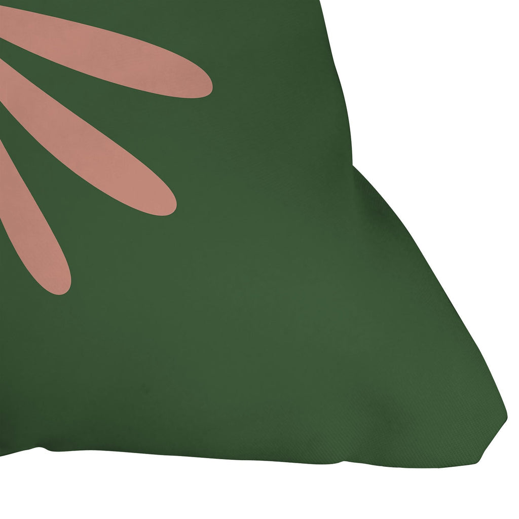 Kierkegaard Design Studio Big Daisy Retro Minimalism Throw Pillow