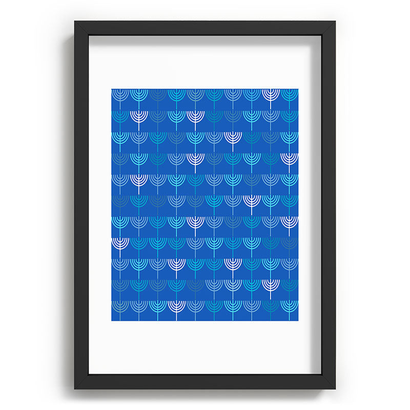 Kierkegaard Design Studio Hanukkah Chanukah Menorah Recessed Framing Rectangle