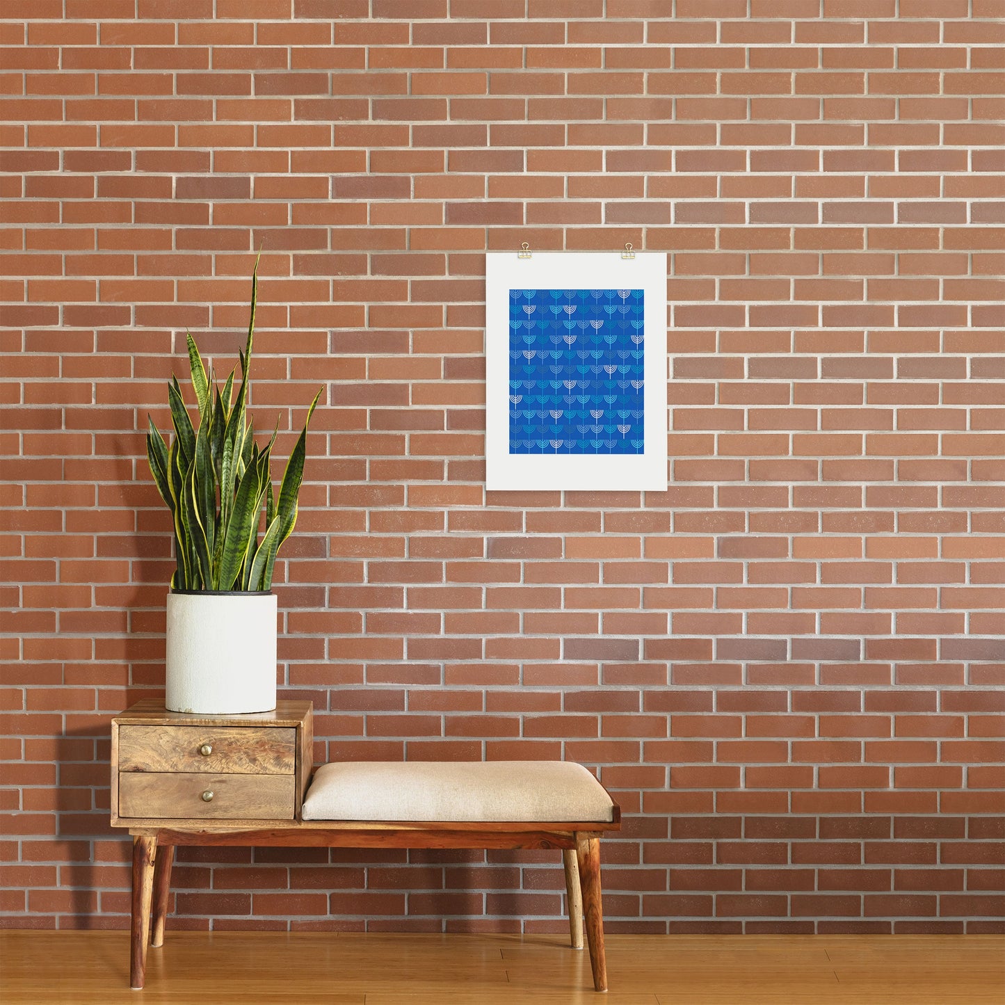 Kierkegaard Design Studio Hanukkah Chanukah Menorah Art Print