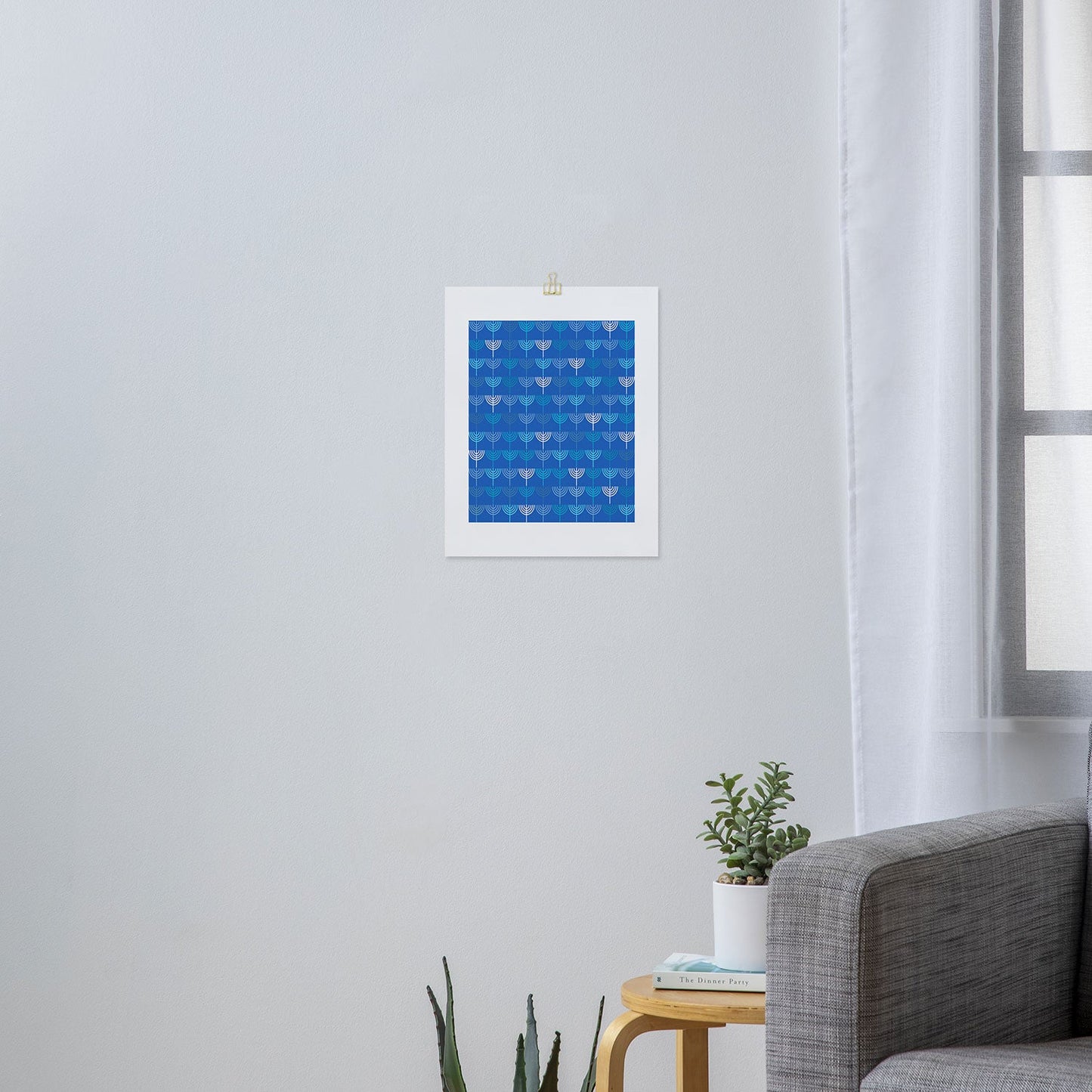 Kierkegaard Design Studio Hanukkah Chanukah Menorah Art Print