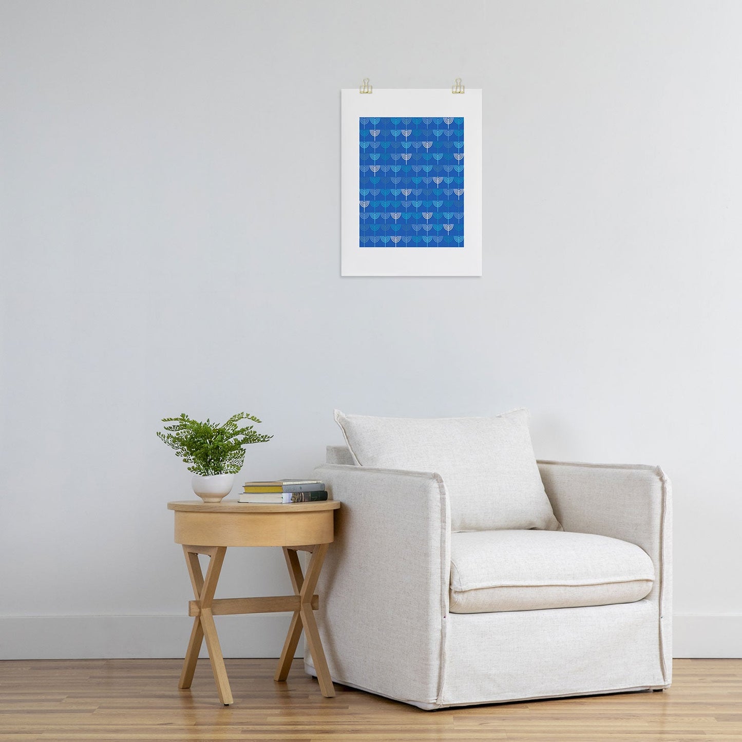 Kierkegaard Design Studio Hanukkah Chanukah Menorah Art Print