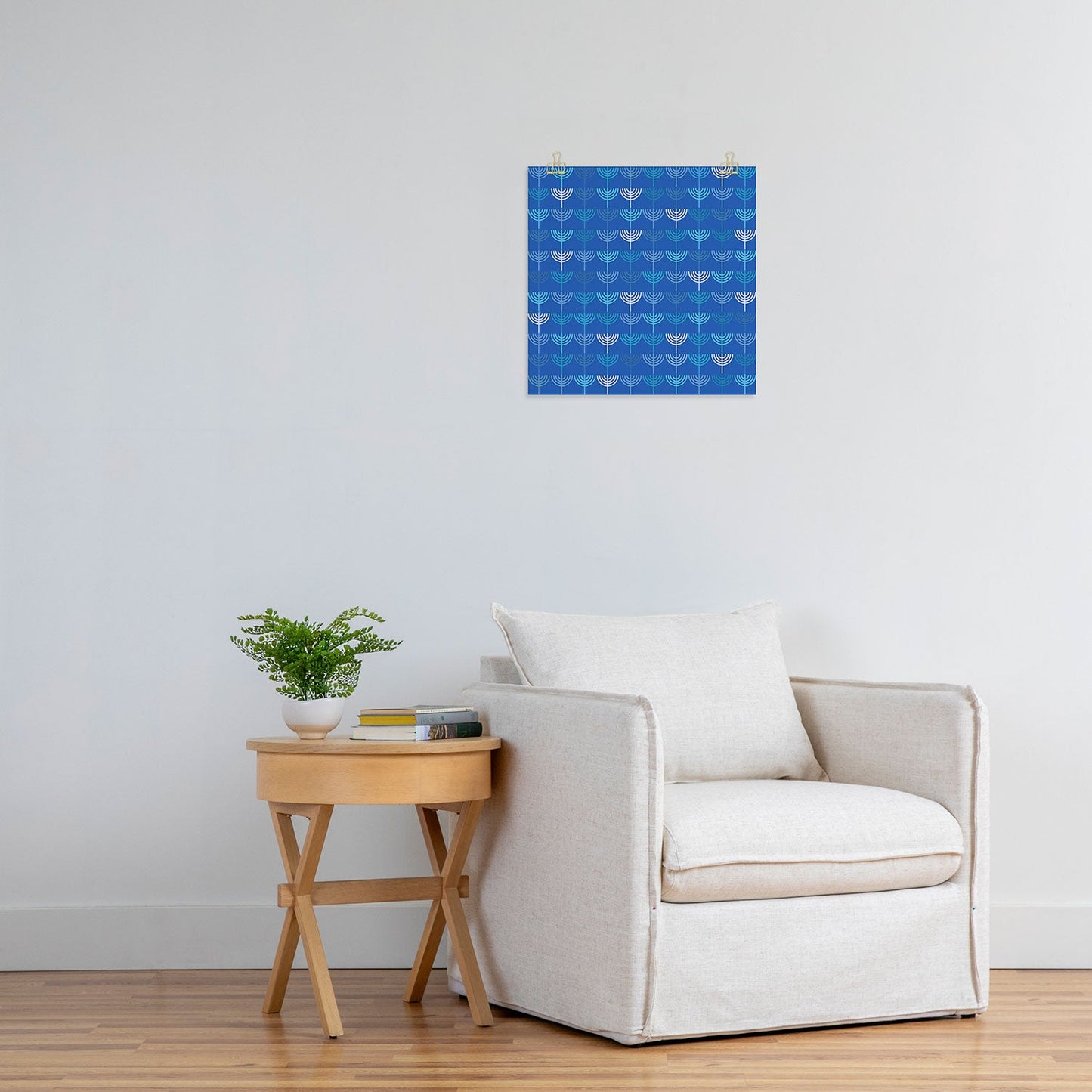 Kierkegaard Design Studio Hanukkah Chanukah Menorah Art Print