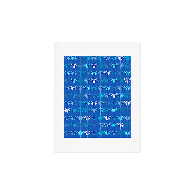 Kierkegaard Design Studio Hanukkah Chanukah Menorah Art Print