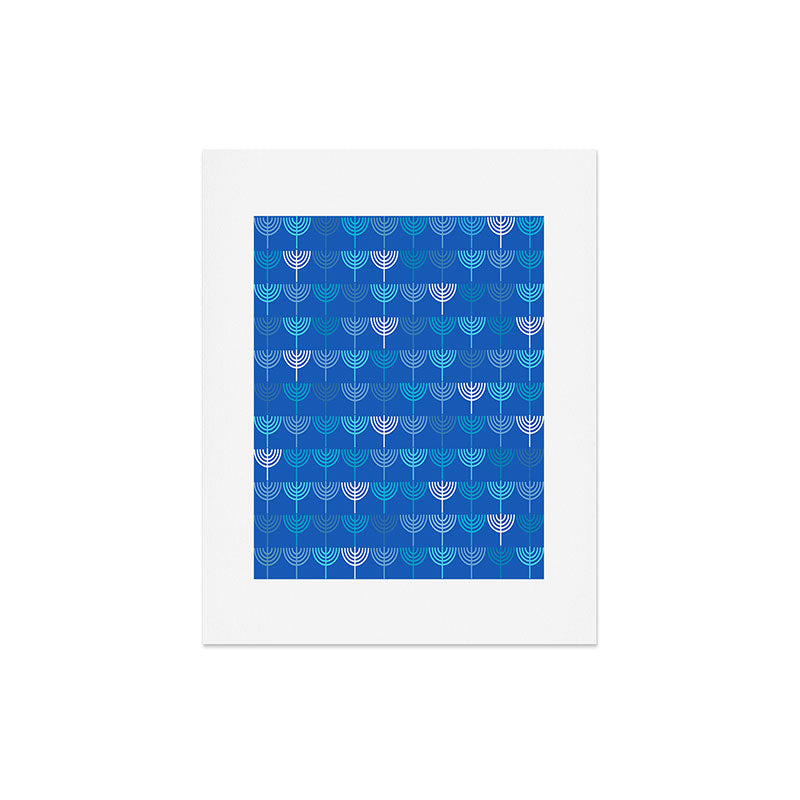 Kierkegaard Design Studio Hanukkah Chanukah Menorah Art Print