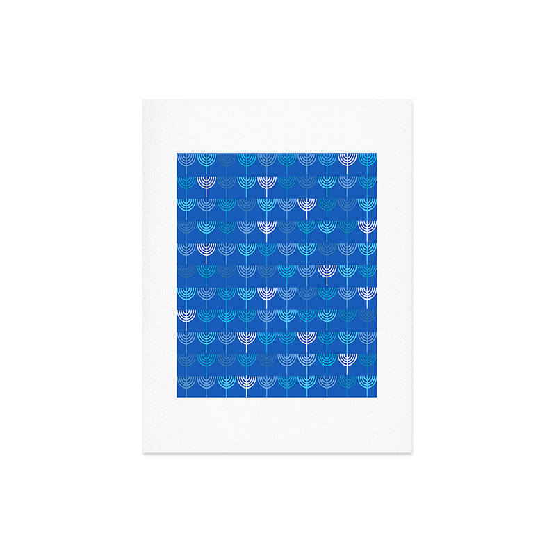 Kierkegaard Design Studio Hanukkah Chanukah Menorah Art Print