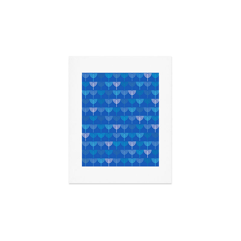 Kierkegaard Design Studio Hanukkah Chanukah Menorah Art Print