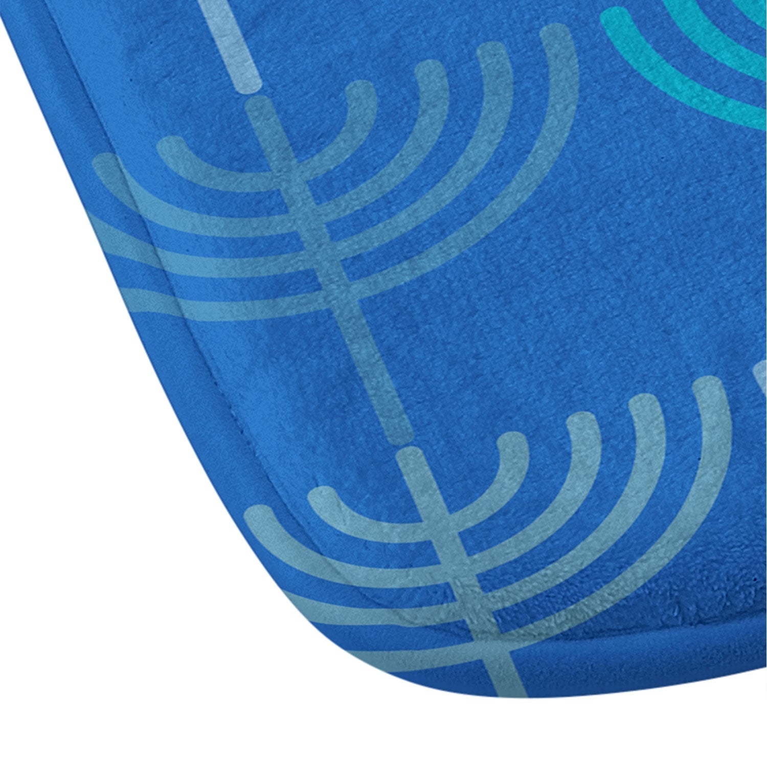Kierkegaard Design Studio Hanukkah Chanukah Menorah Memory Foam Bath Mat