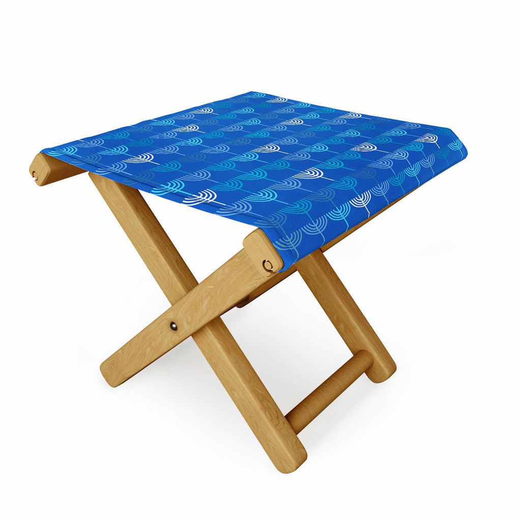 Kierkegaard Design Studio Hanukkah Chanukah Menorah Folding Stool