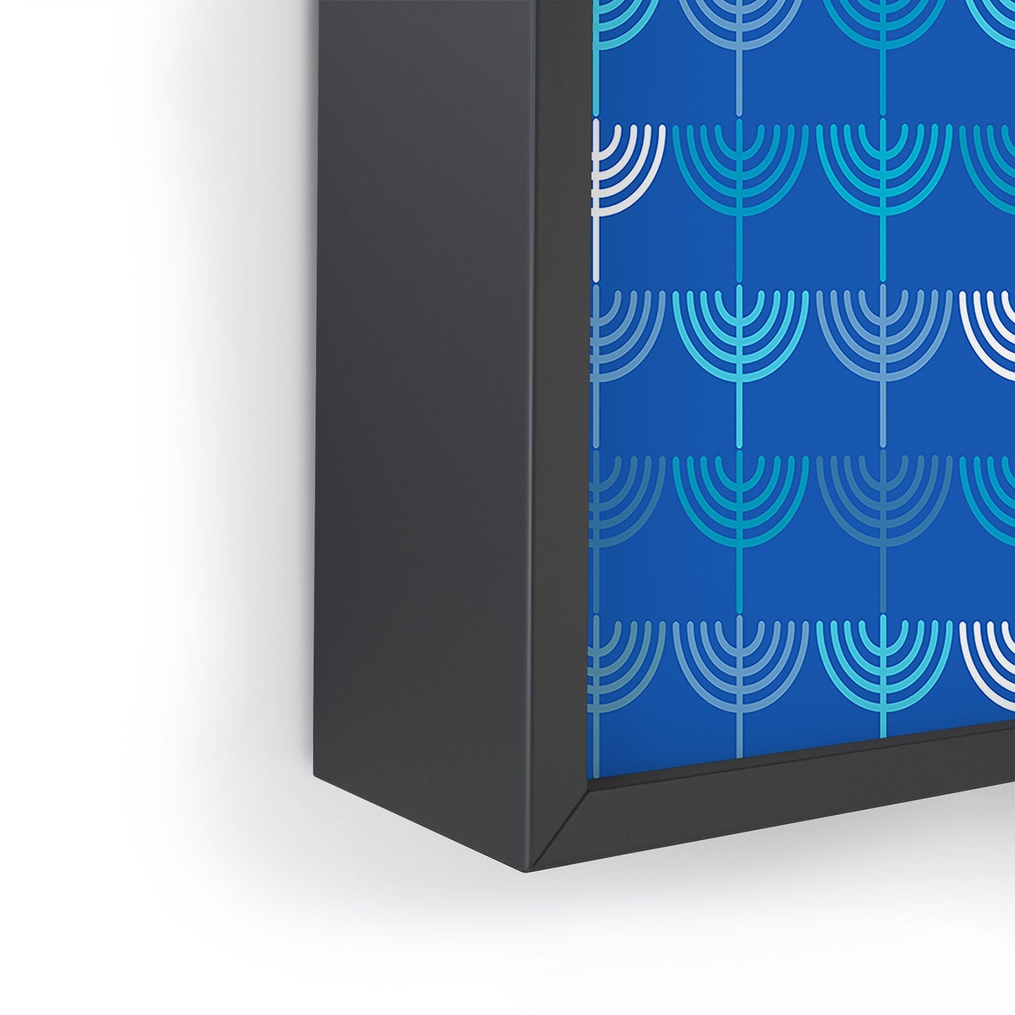 Kierkegaard Design Studio Hanukkah Chanukah Menorah Framed Mini Art Print