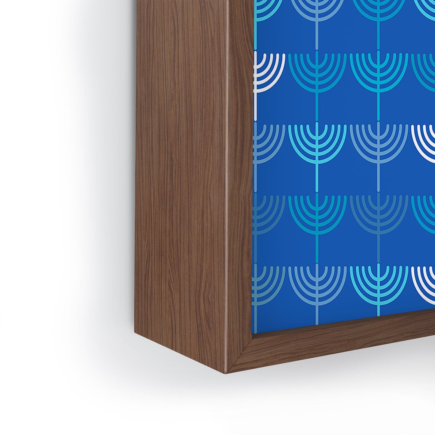 Kierkegaard Design Studio Hanukkah Chanukah Menorah Framed Mini Art Print