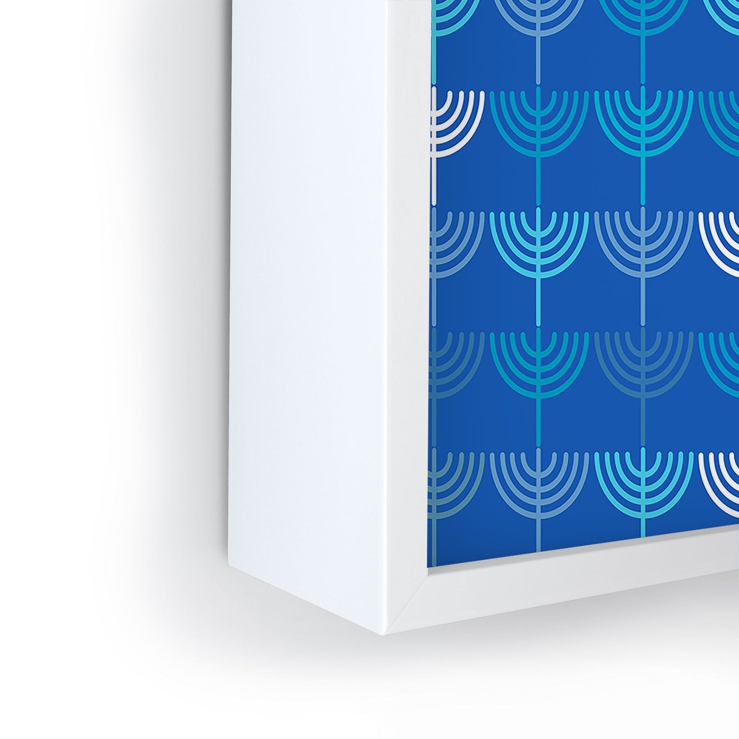 Kierkegaard Design Studio Hanukkah Chanukah Menorah Framed Mini Art Print