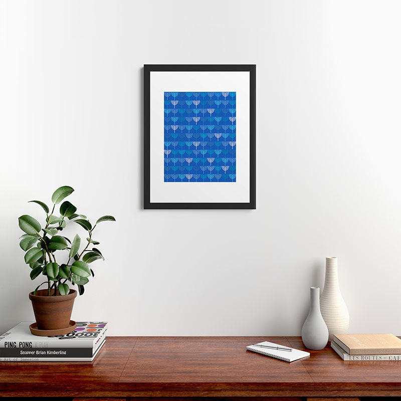Kierkegaard Design Studio Hanukkah Chanukah Menorah Framed Art Print
