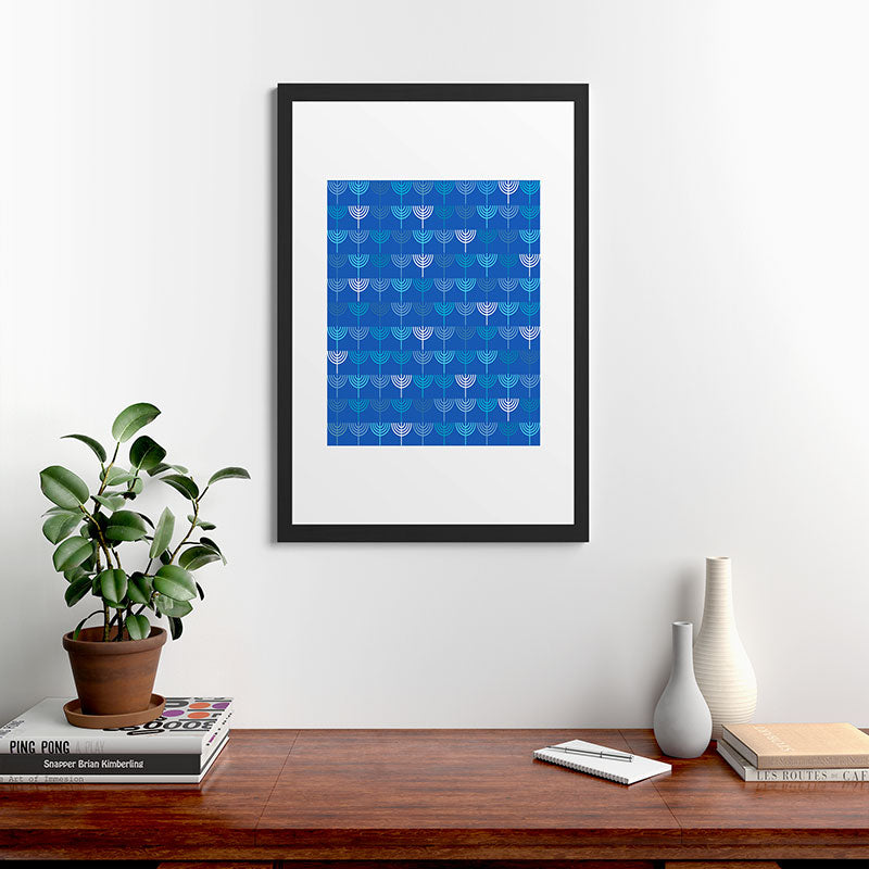 Kierkegaard Design Studio Hanukkah Chanukah Menorah Framed Art Print