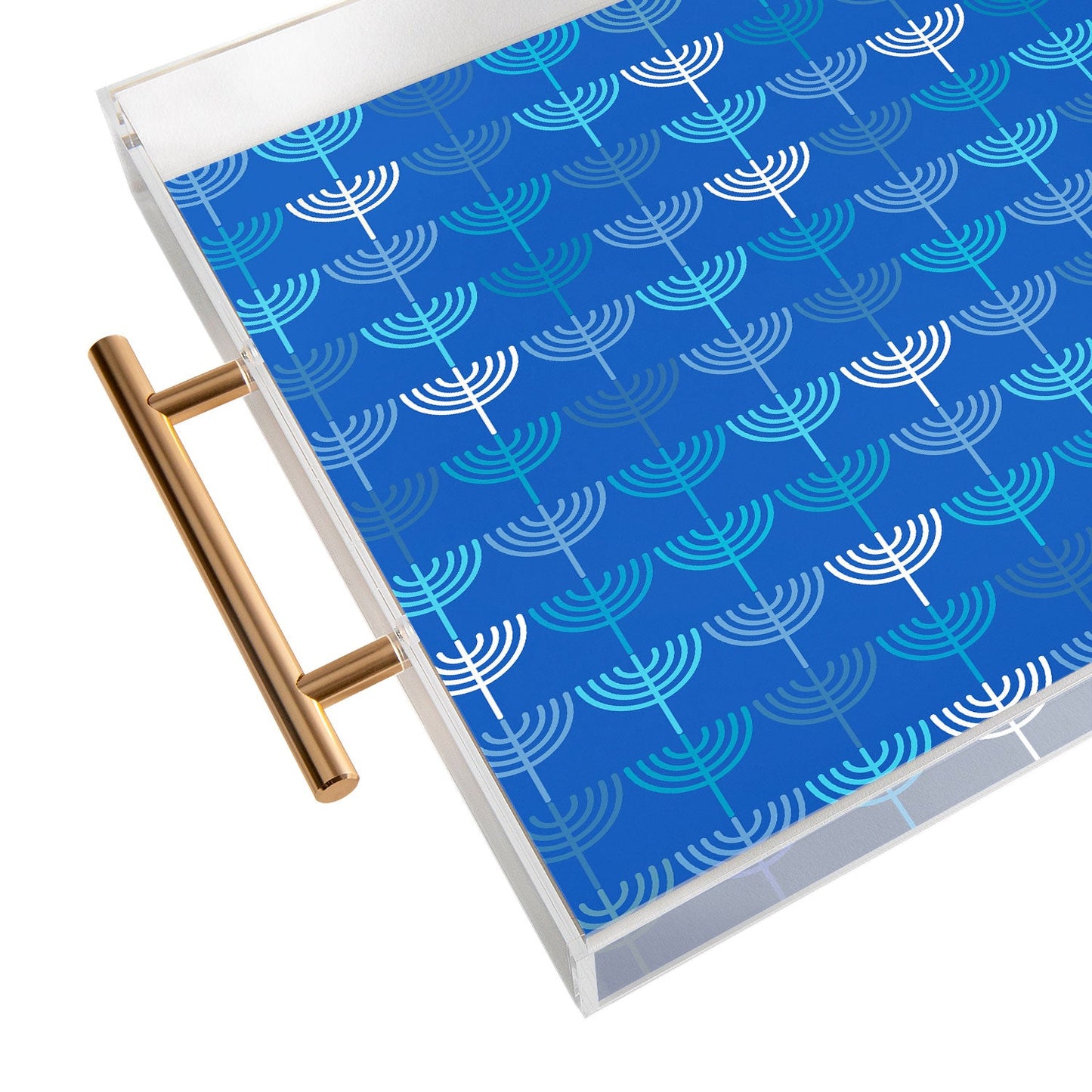 Kierkegaard Design Studio Hanukkah Chanukah Menorah Acrylic Tray