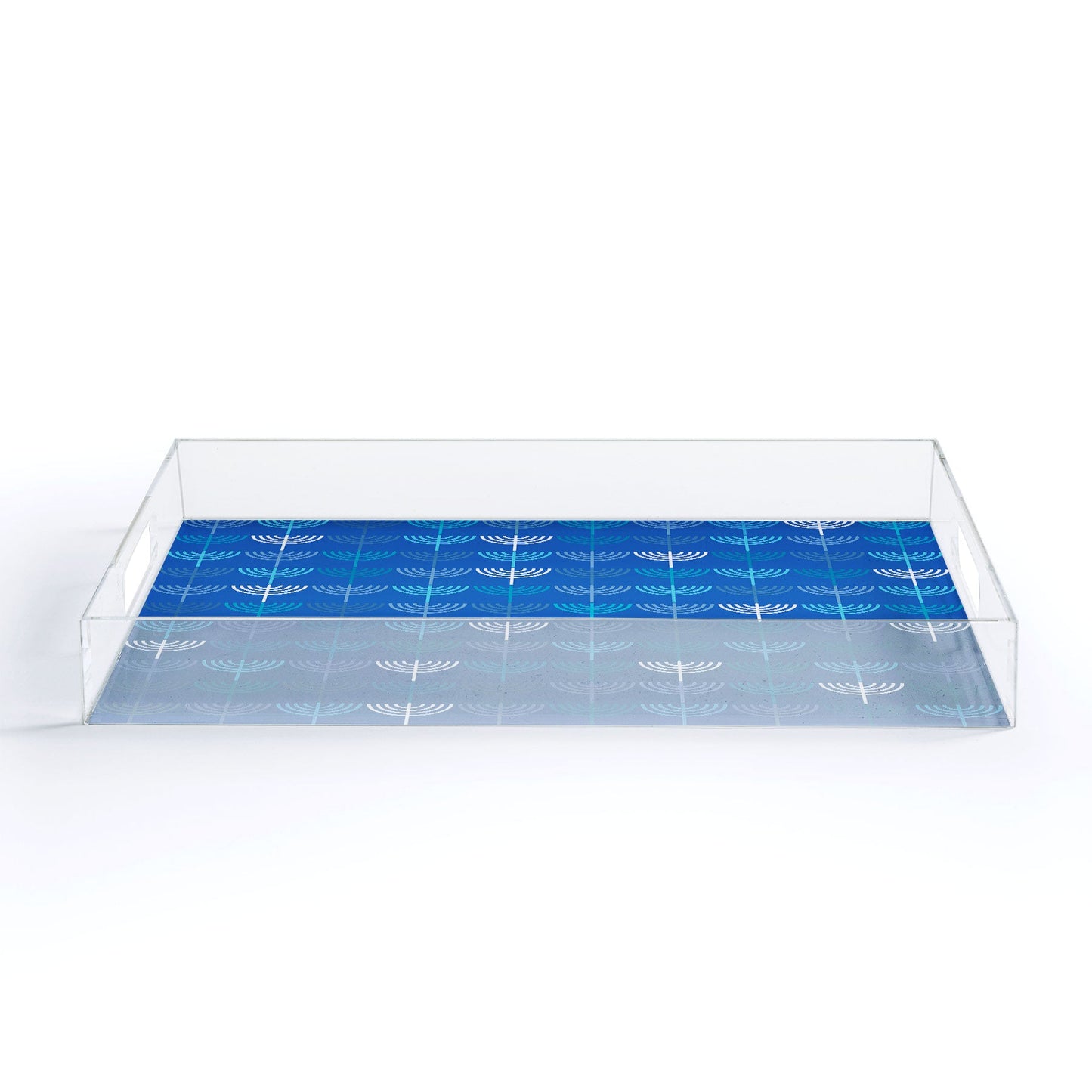 Kierkegaard Design Studio Hanukkah Chanukah Menorah Acrylic Tray