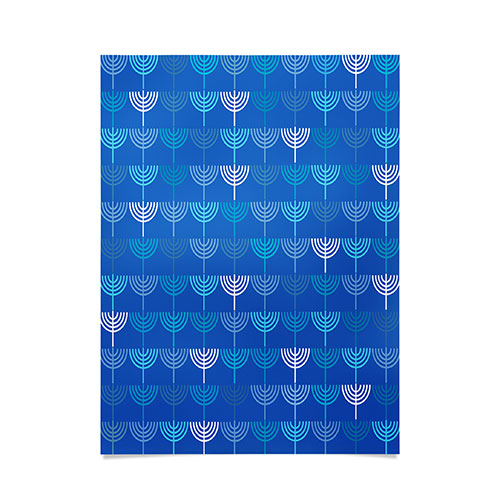 Kierkegaard Design Studio Hanukkah Chanukah Menorah Poster