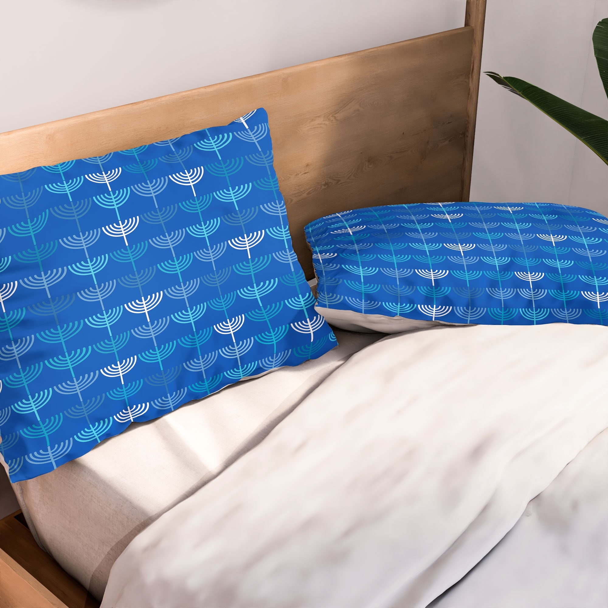 Kierkegaard Design Studio Hanukkah Chanukah Menorah Pillow Shams