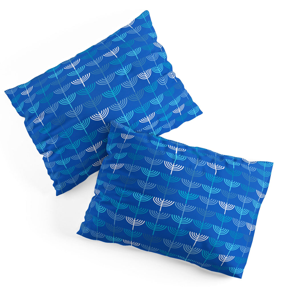 Kierkegaard Design Studio Hanukkah Chanukah Menorah Pillow Shams