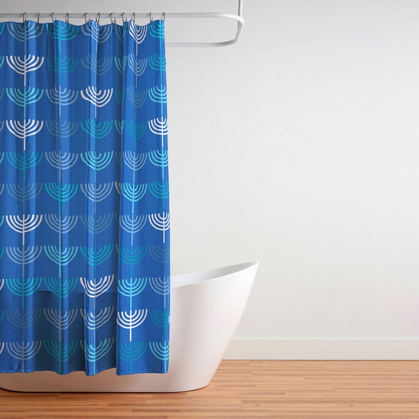 Kierkegaard Design Studio Hanukkah Chanukah Menorah Shower Curtain