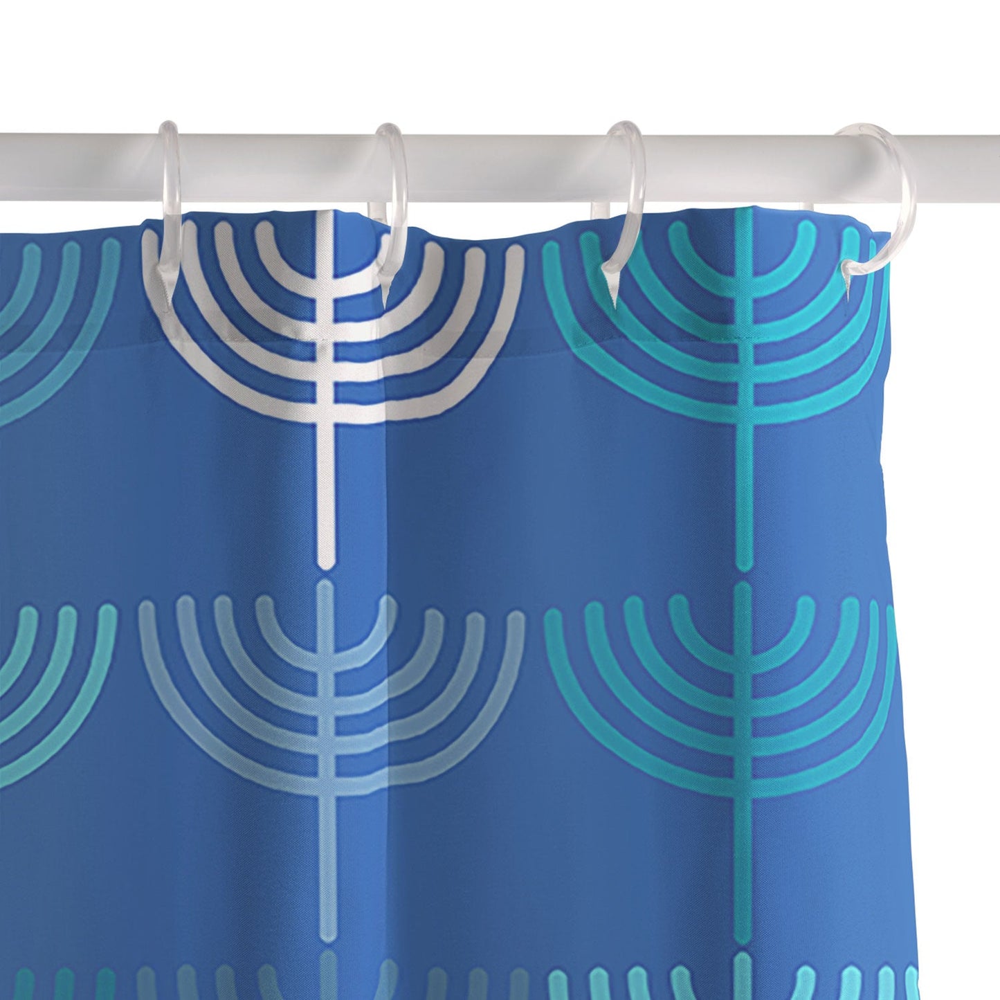 Kierkegaard Design Studio Hanukkah Chanukah Menorah Shower Curtain
