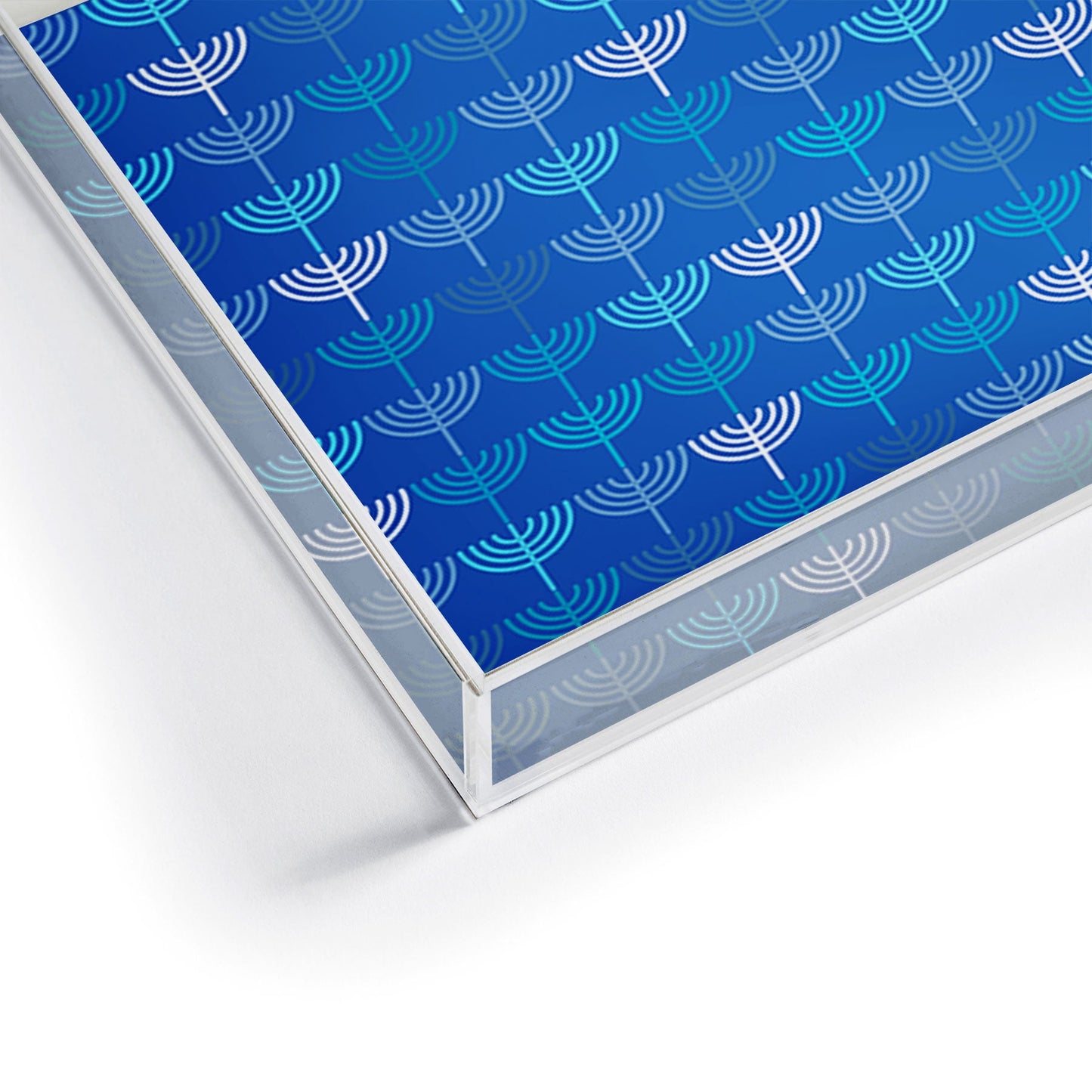 Kierkegaard Design Studio Hanukkah Chanukah Menorah Acrylic Tray