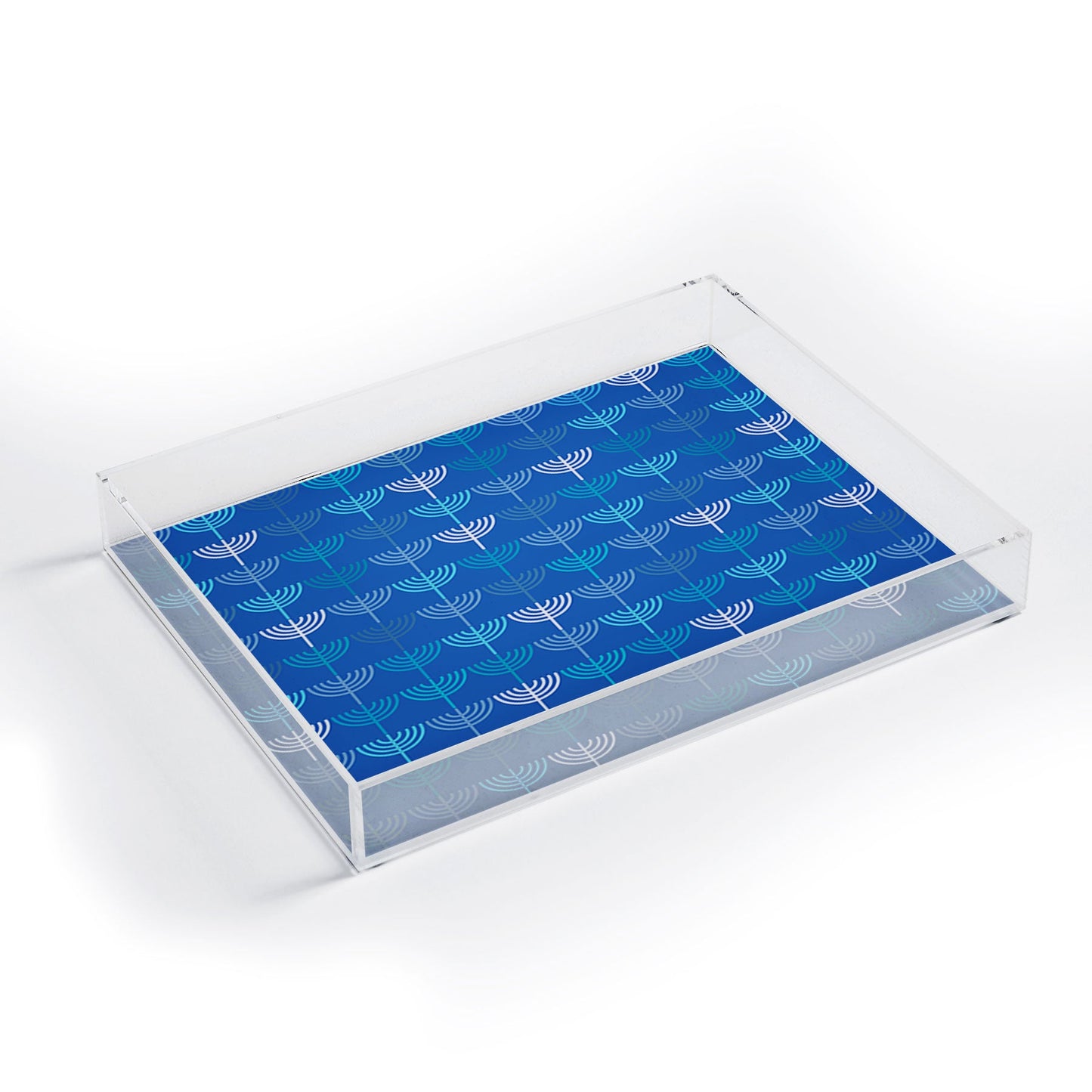 Kierkegaard Design Studio Hanukkah Chanukah Menorah Acrylic Tray