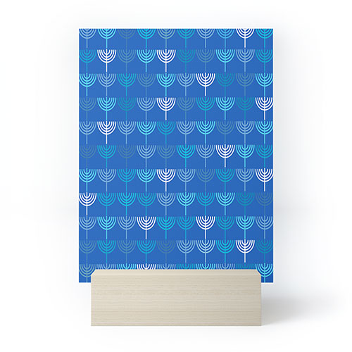 Kierkegaard Design Studio Hanukkah Chanukah Menorah Mini Art Print