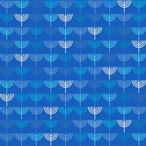 Kierkegaard Design Studio Hanukkah Chanukah Menorah Shower Curtain