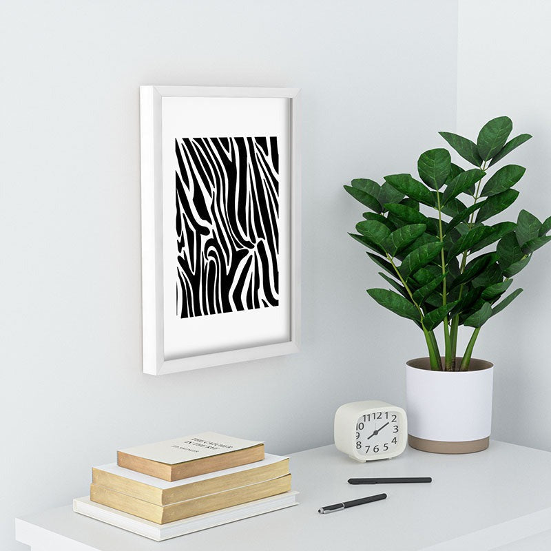 Jennifer Labre Wild Zebra Recessed Framing Rectangle