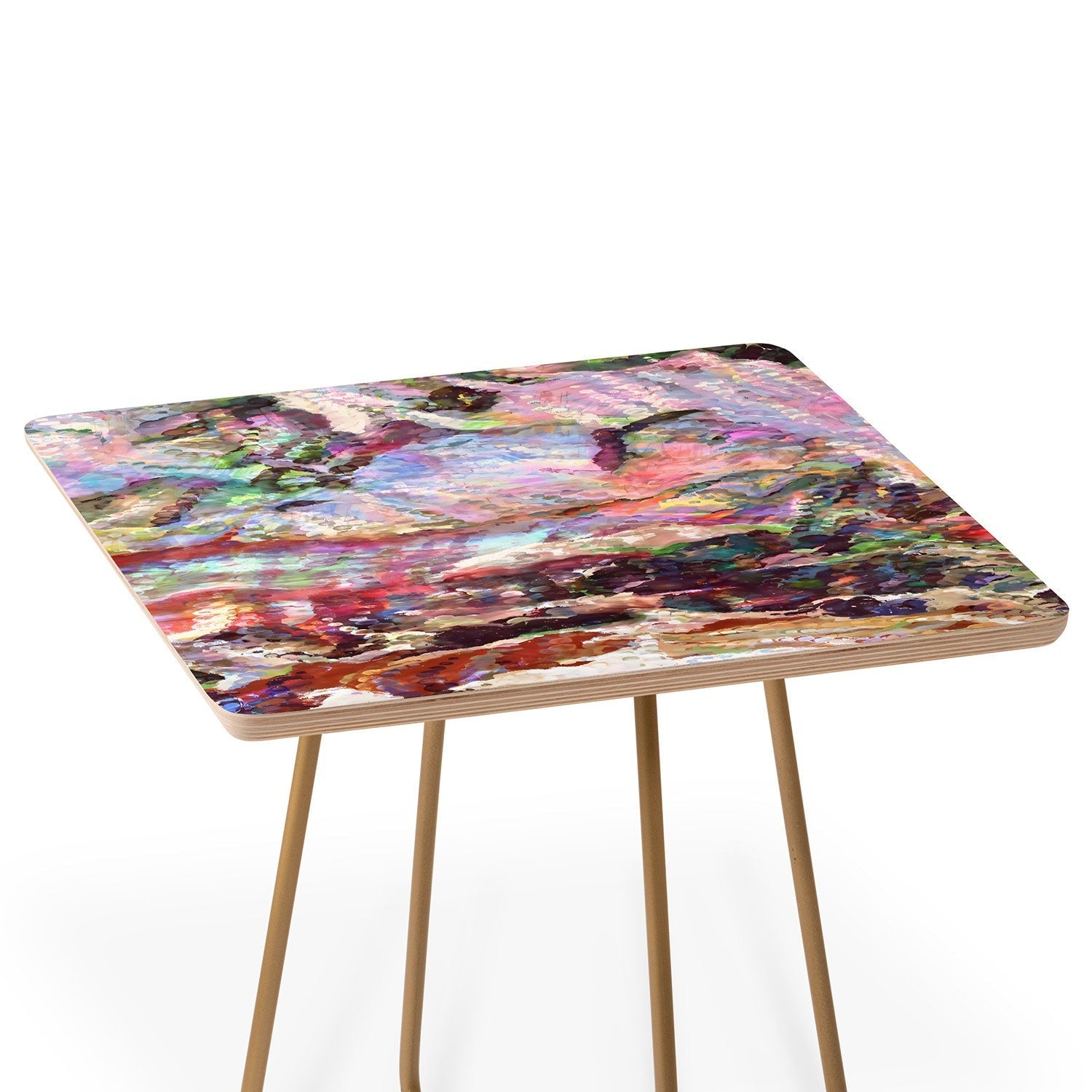 83 Oranges Sequin Haze Side Table