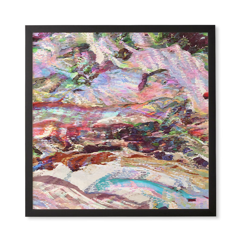 83 Oranges Sequin Haze Framed Wall Art