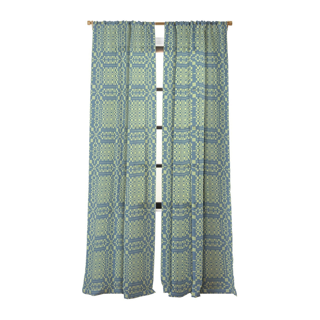 Marta Barragan Camarasa Nostalgic Grid Design Sheer Non Repeat