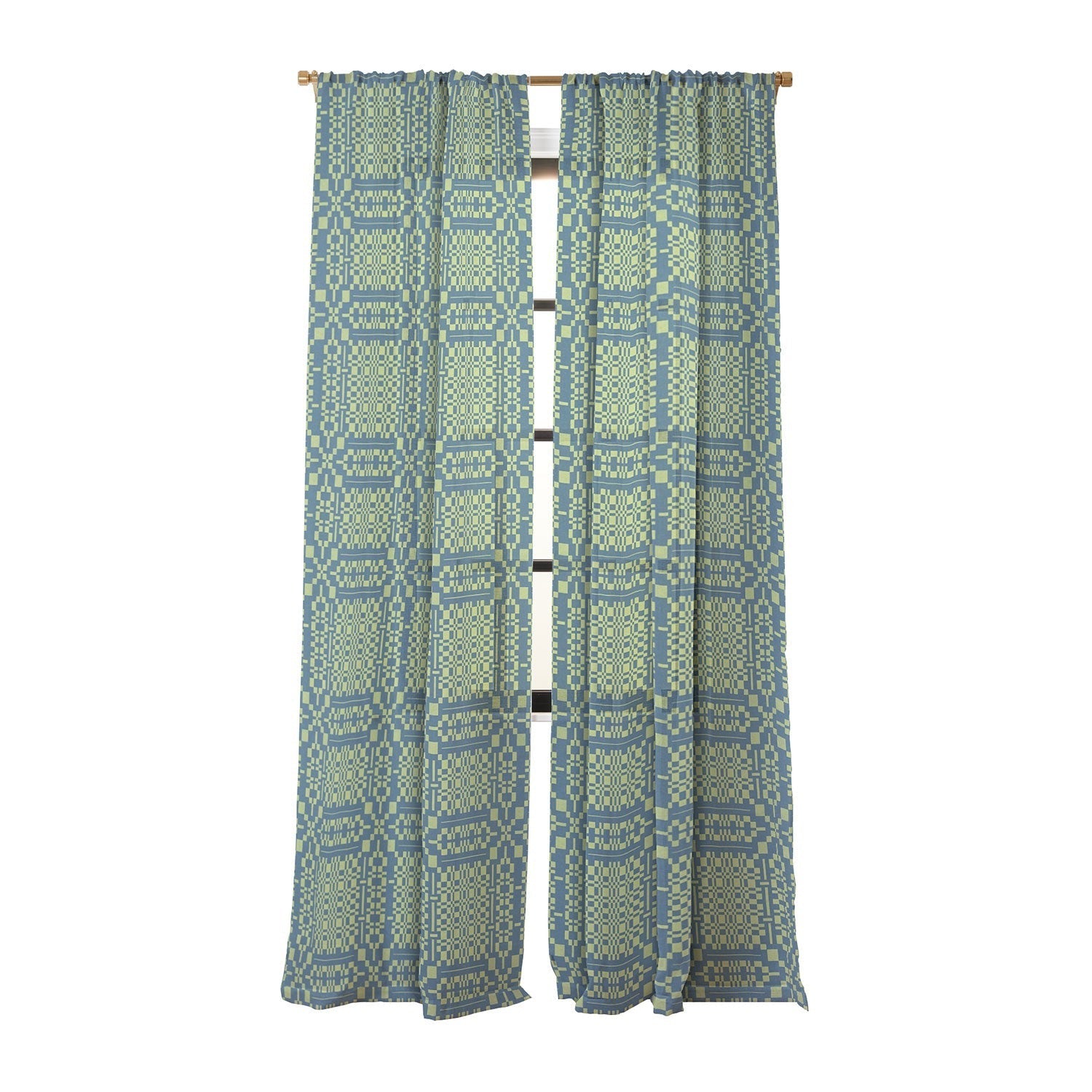 Marta Barragan Camarasa Nostalgic Grid Design Sheer Non Repeat
