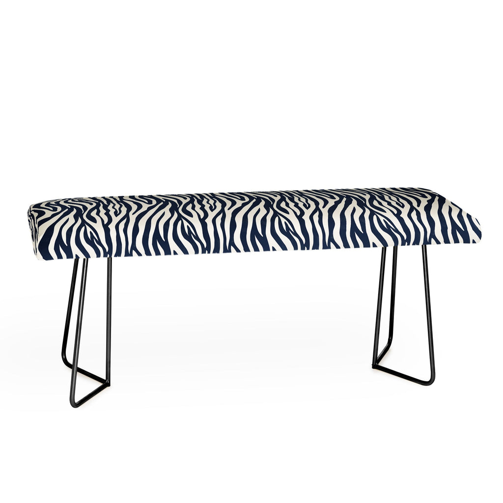Avenie BR Navy Tiger Stripes Bench