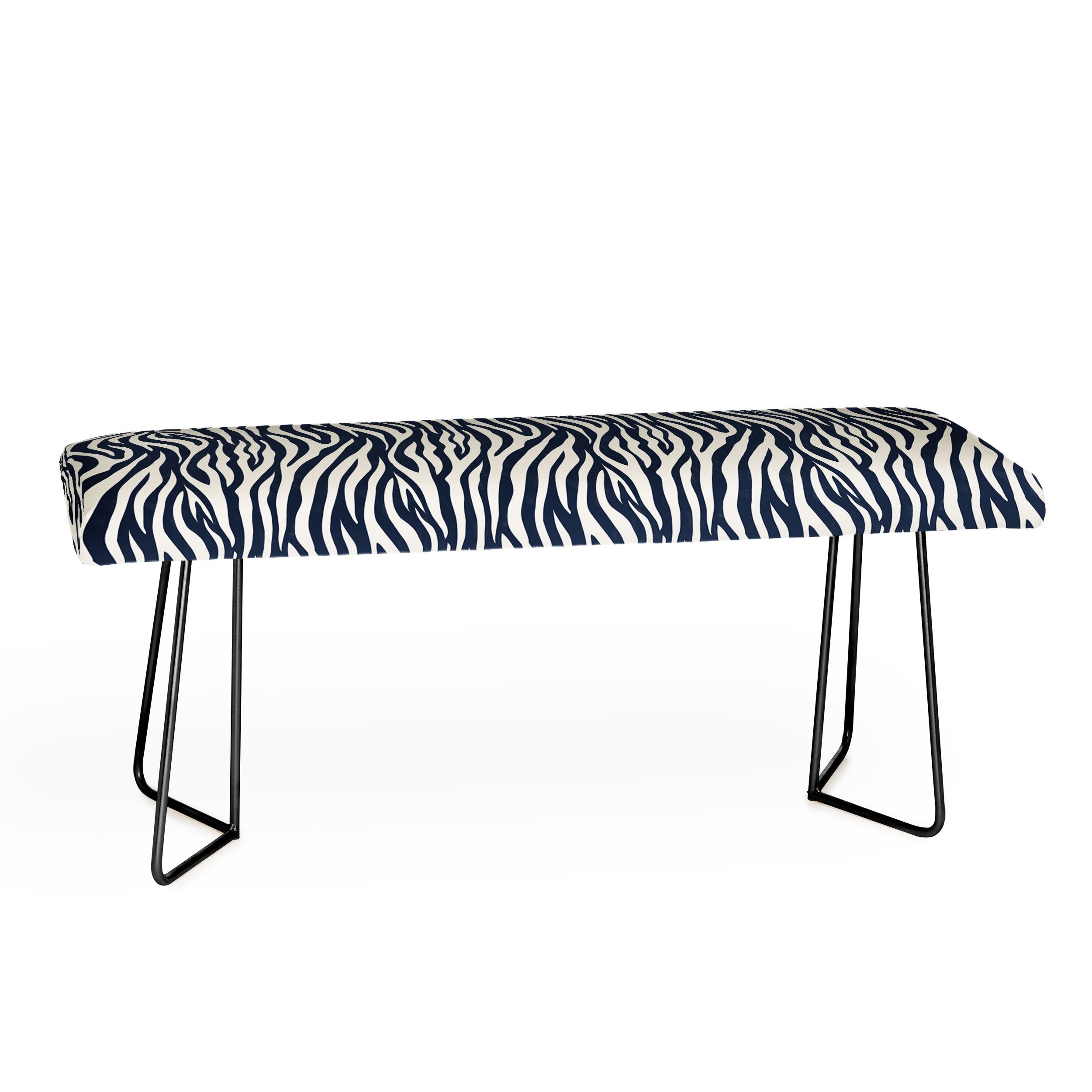 Avenie BR Navy Tiger Stripes Bench