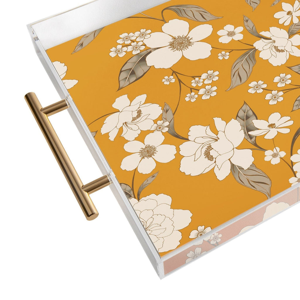 Gabriela Fuente Roberta Sunflower Acrylic Tray
