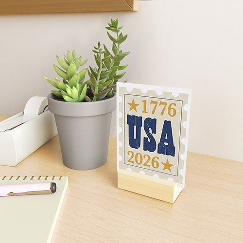 DENY Designs USA Stamp Mini Art Print