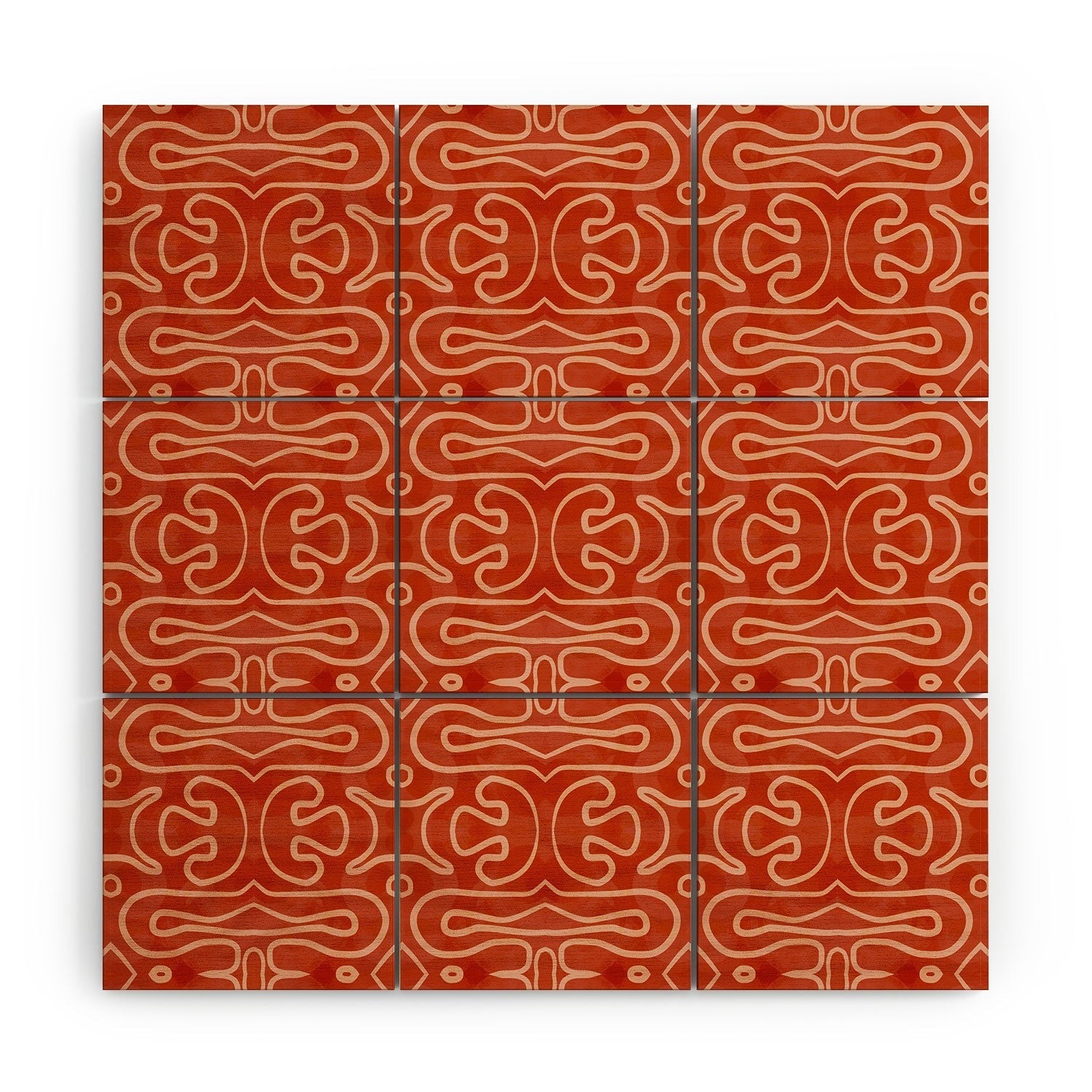 Mirimo Venexiana Burnt Orange Wood Wall Mural