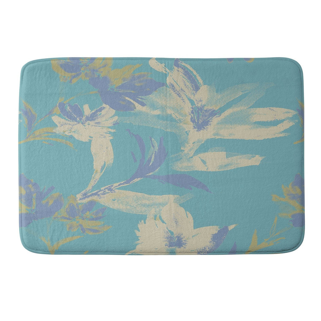 Gabriela Fuente Emma Floral Memory Foam Bath Mat