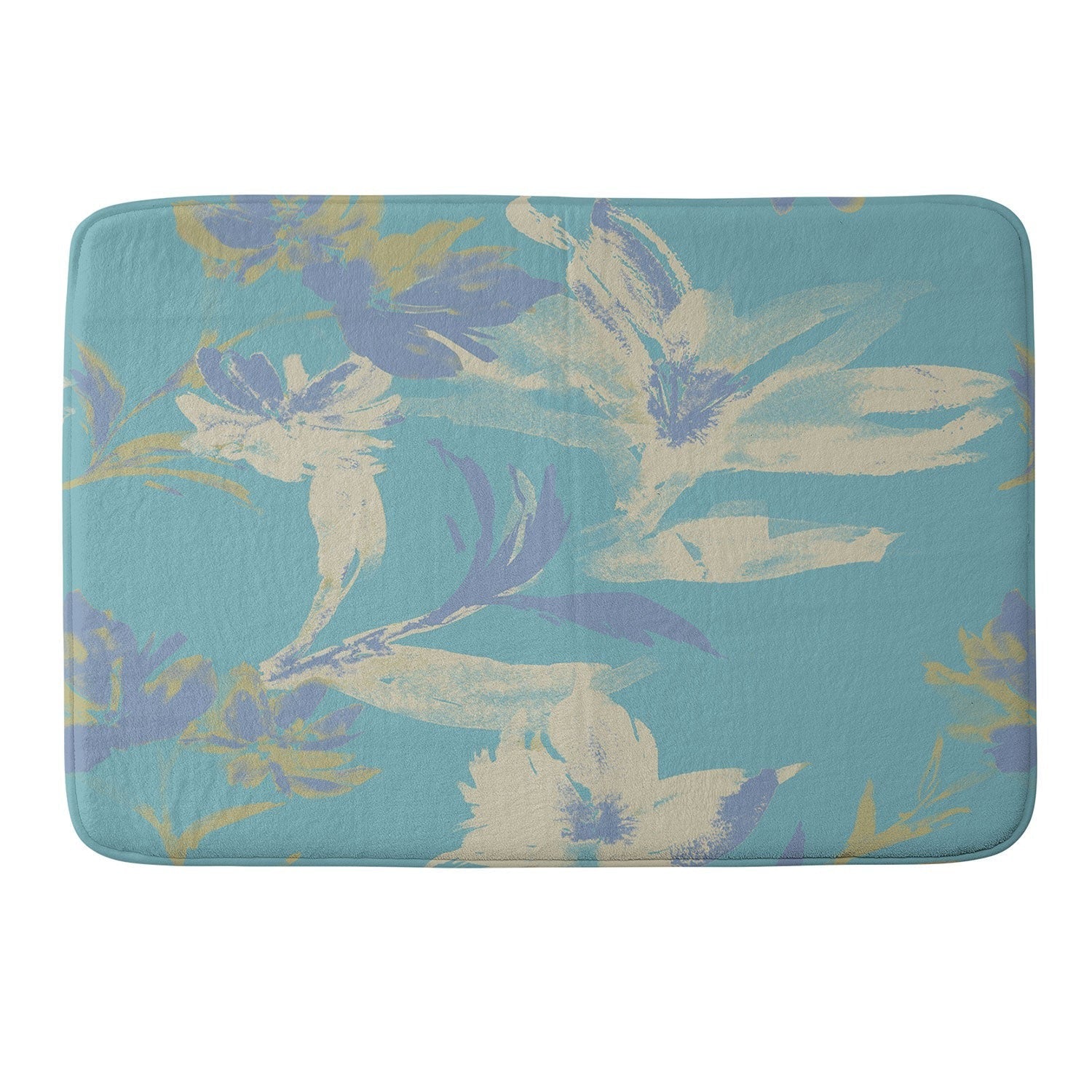 Gabriela Fuente Emma Floral Memory Foam Bath Mat