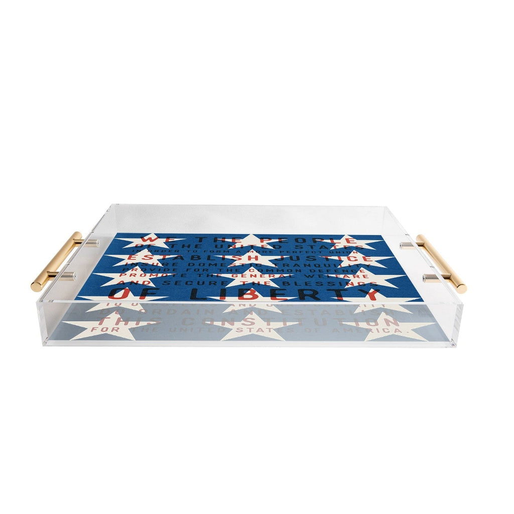 DENY Designs Starred Preamble Acrylic Tray