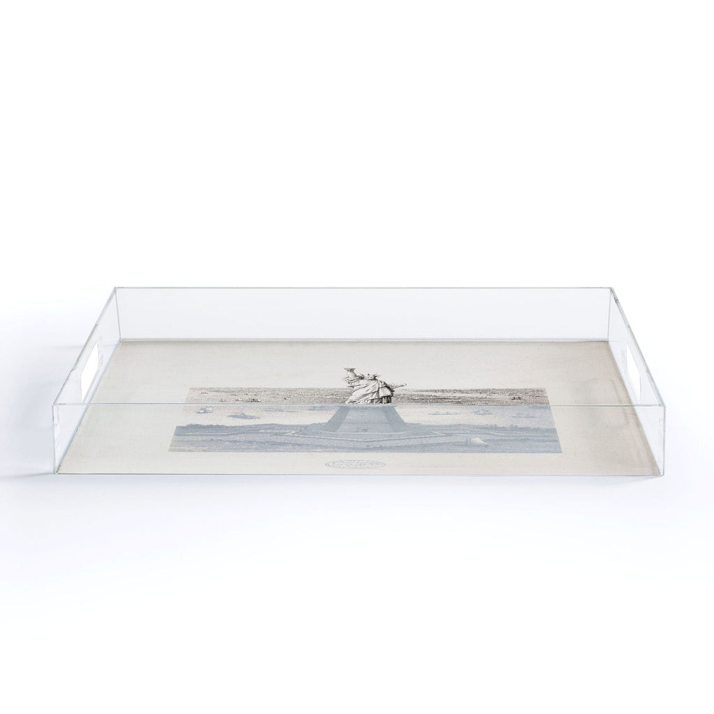 DENY Designs Vintage Lady Liberty Acrylic Tray