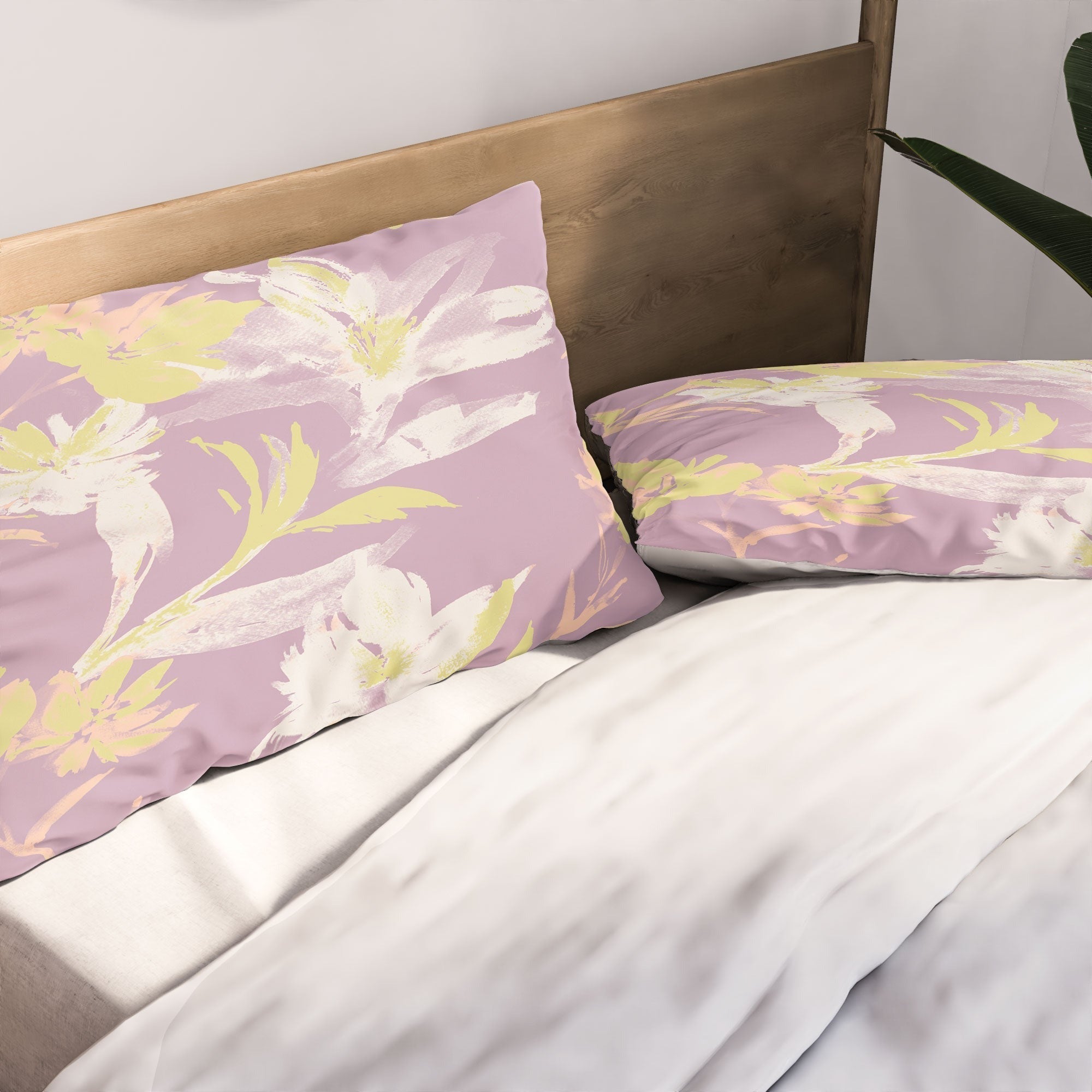 Gabriela Fuente Emma Lilac Floral Pillow Shams